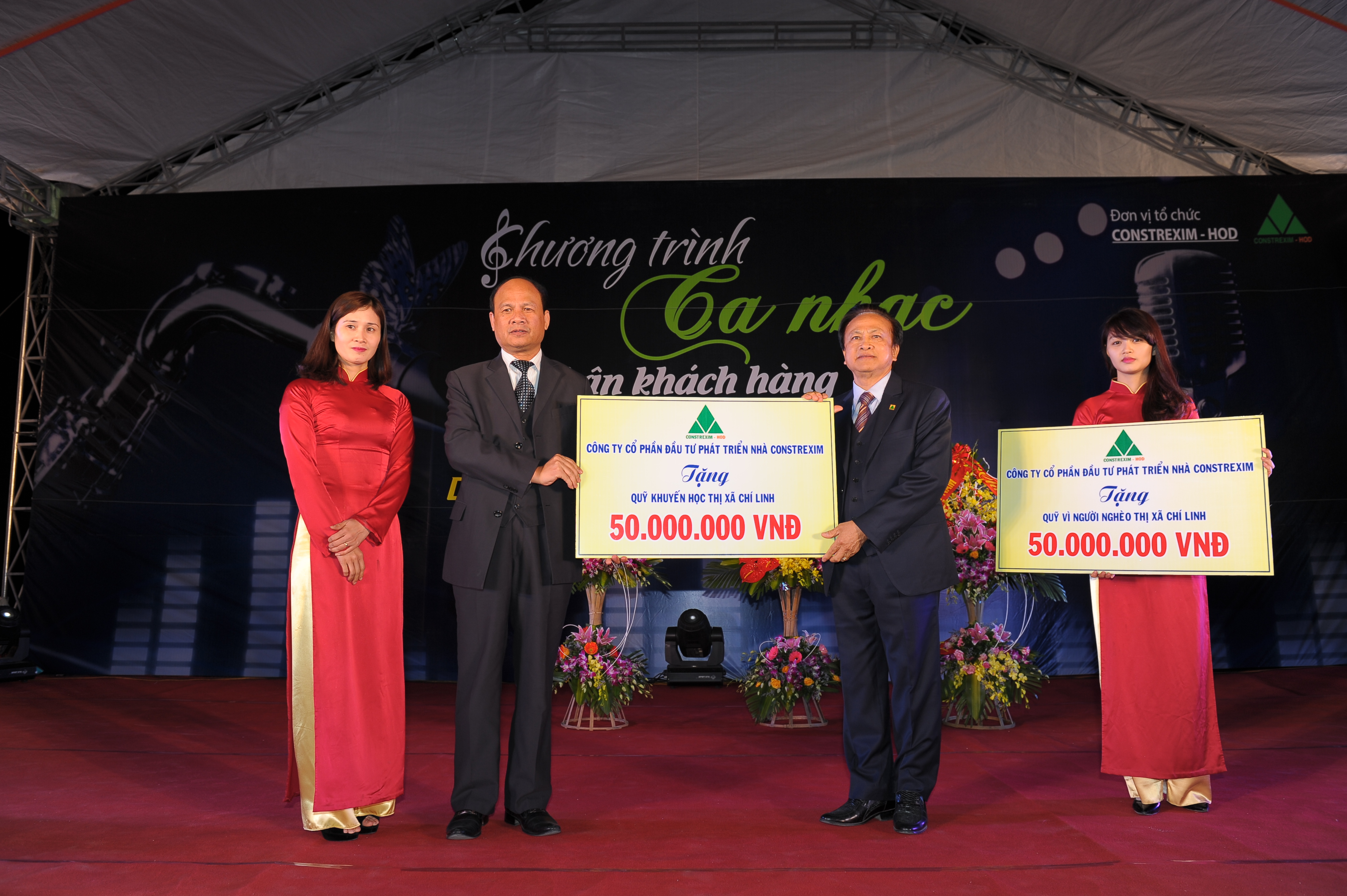 Công ty tặng quỹ khuyến học thành phố Chí Linh, tỉnh Hải Dương  50.000.000đ